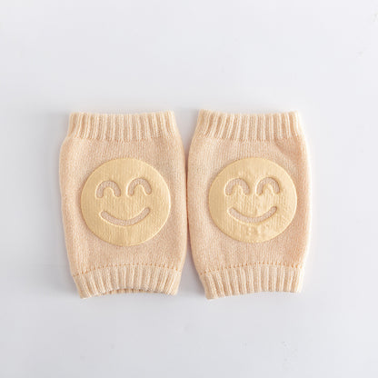 Baby-Krabbel-Knieschoner – Rutschfester Schutz mit Smiley-Design