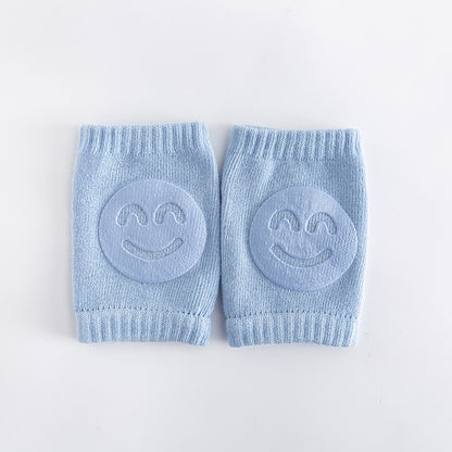 Baby-Krabbel-Knieschoner – Rutschfester Schutz mit Smiley-Design