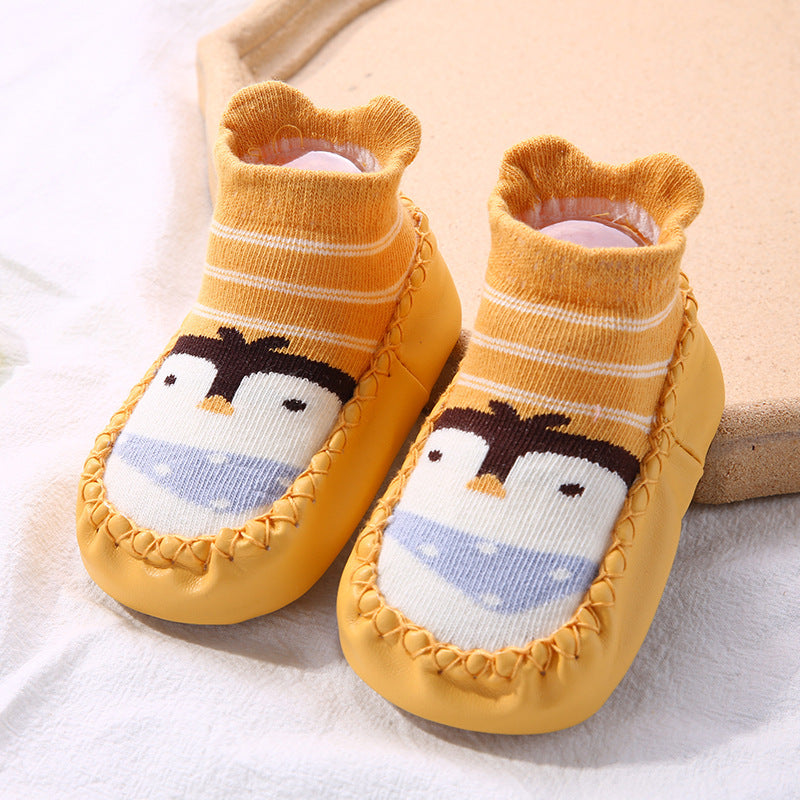 Atmungsaktive Babysocken – Rutschfeste Laufsocken mit weicher Sohle für Säuglinge und Kleinkinder