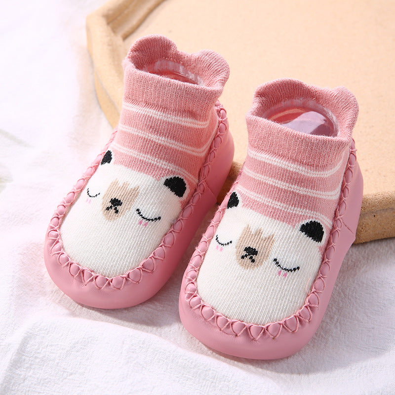 Atmungsaktive Babysocken – Rutschfeste Laufsocken mit weicher Sohle für Säuglinge und Kleinkinder