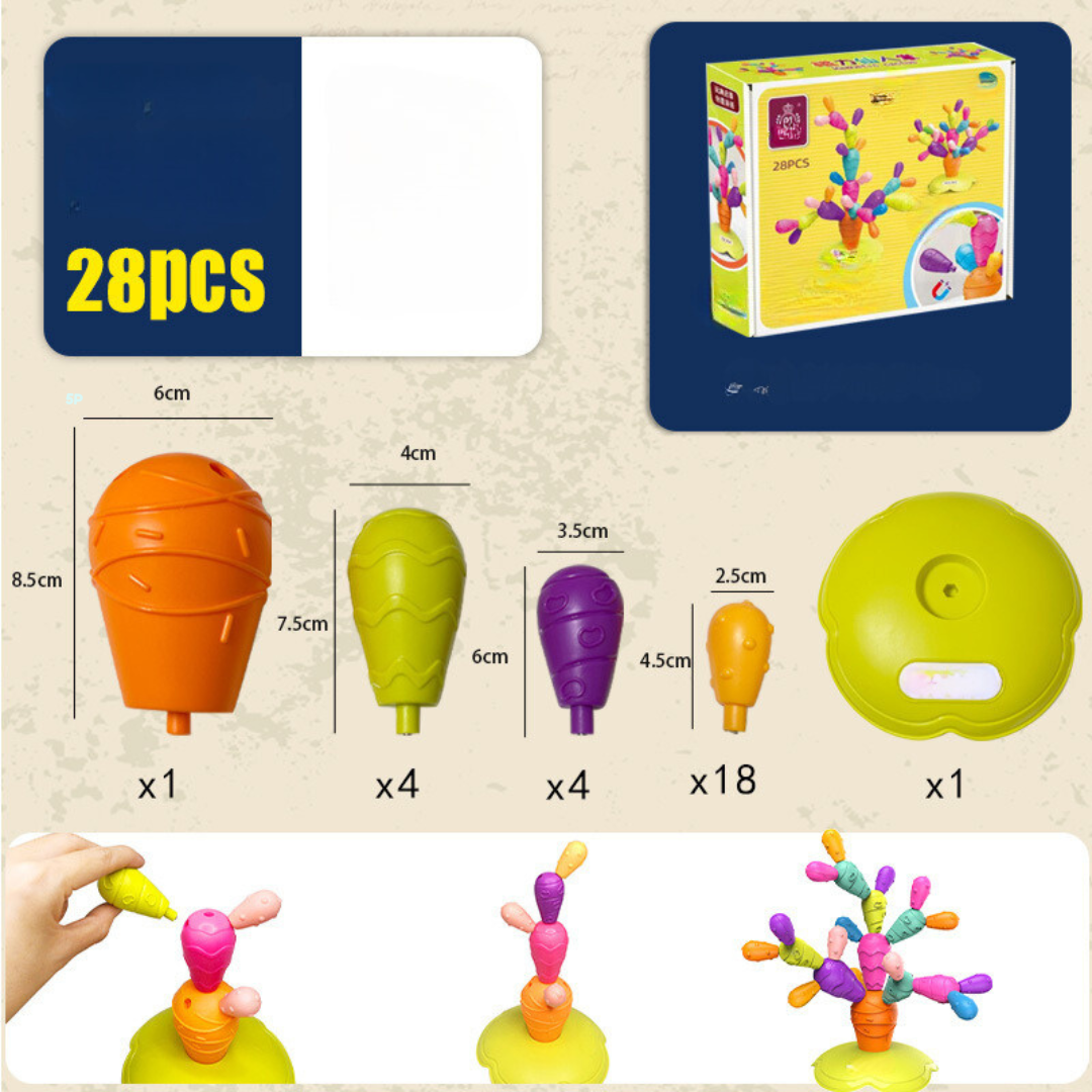 Montessori Magnet Kaktus Spielzeug
