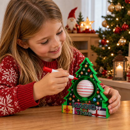 DIY-Weihnachts-Bastelset zum Bemalen drehbarer Anhänger