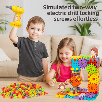 Montessori 3D Zahnrad und Puzzle Spielsteine