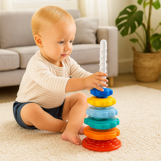 Regenbogen Dreh- und Farbturm Spielzeug