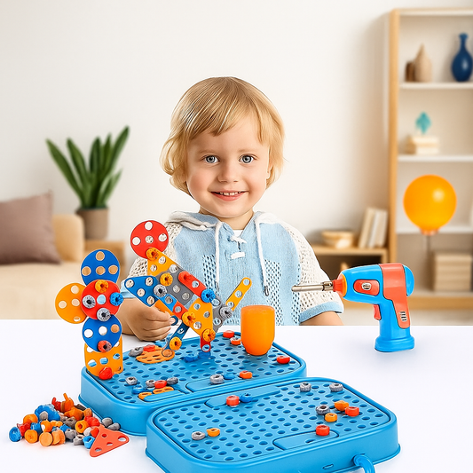 Handwerker Bauset für Kinder im Niedlichen Dino Design