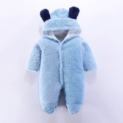 Weicher & kuscheliger Baby-Bären-Overall mit Kapuze