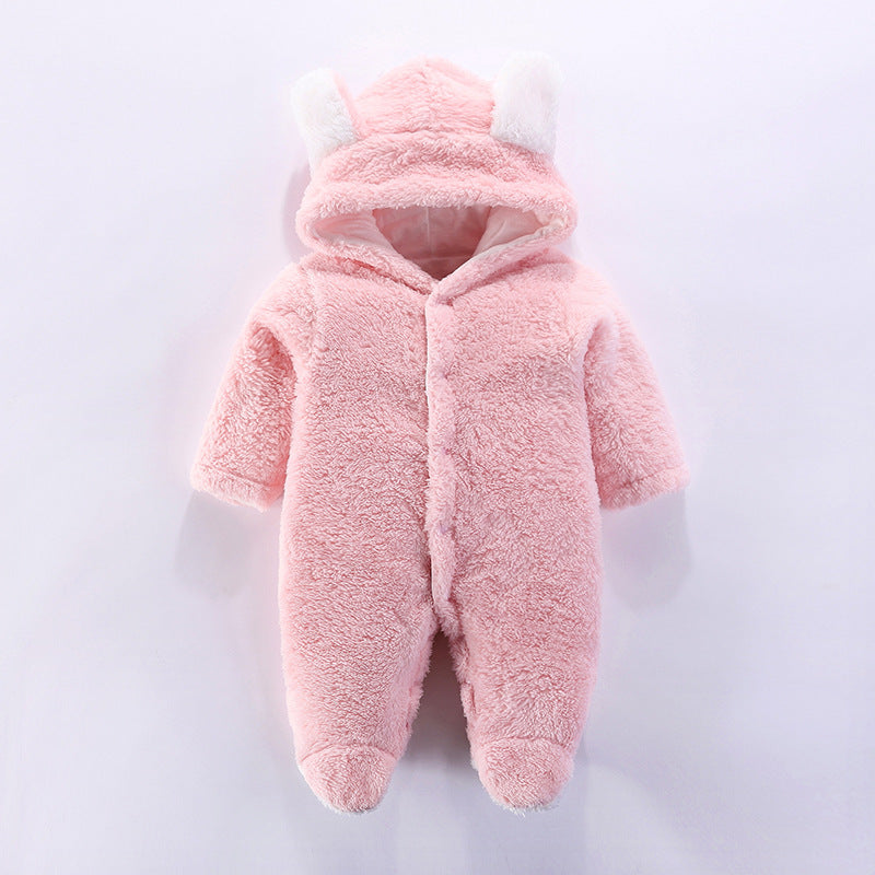 Weicher & kuscheliger Baby-Bären-Overall mit Kapuze