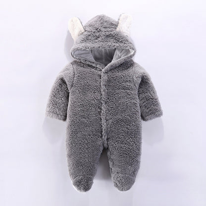 Weicher & kuscheliger Baby-Bären-Overall mit Kapuze