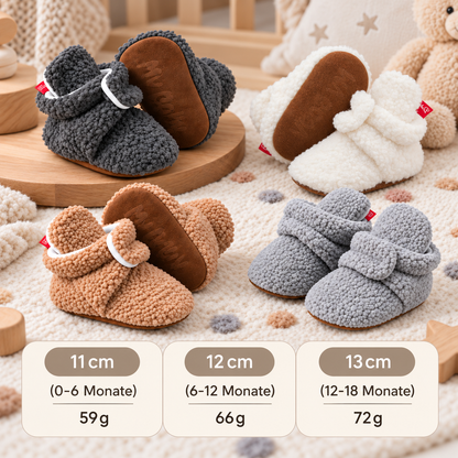 Warme & gemütliche Sherpa-Baby-Booties für den Winter