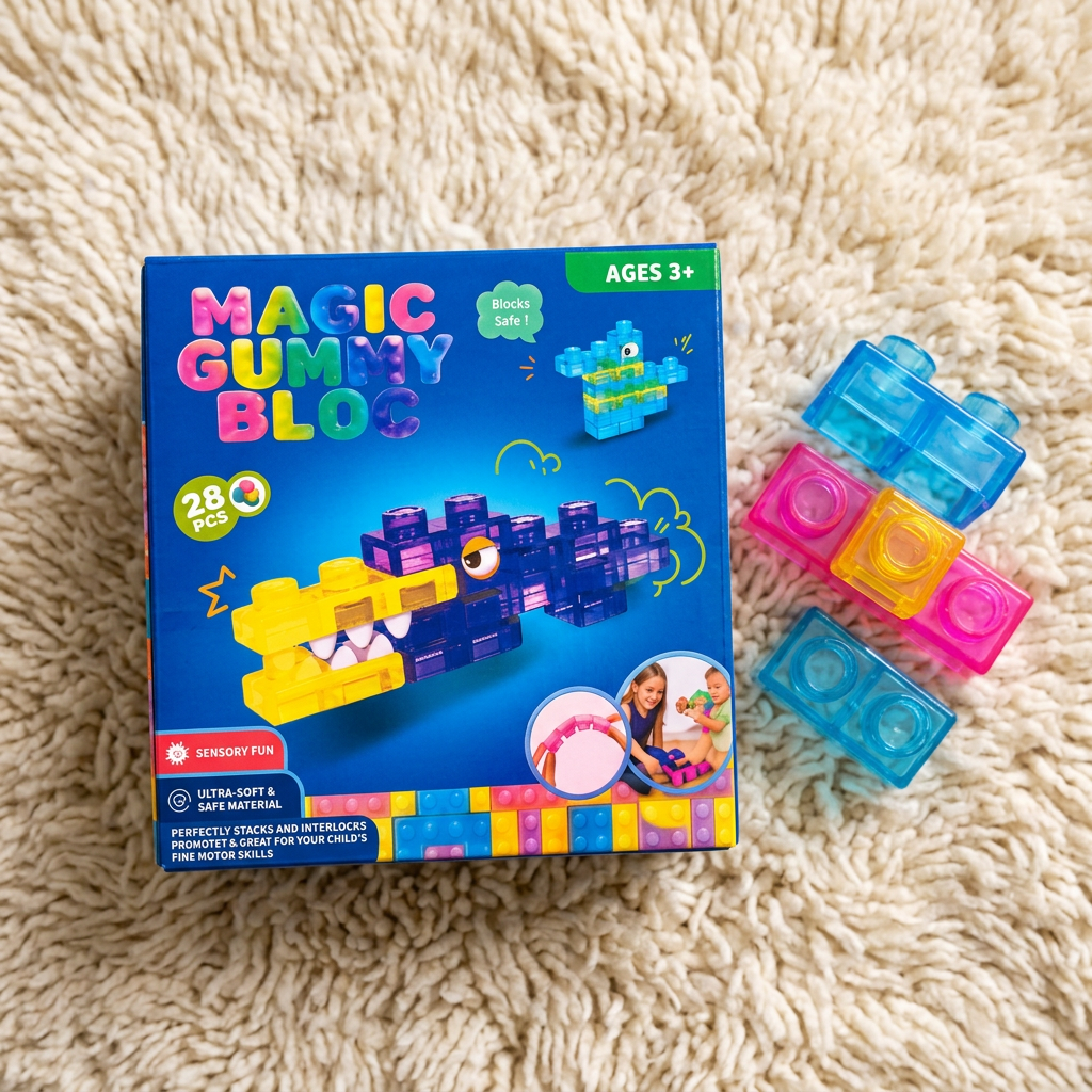 Sichere & weiche Squishy-Gelee-Bausteine für Kinder