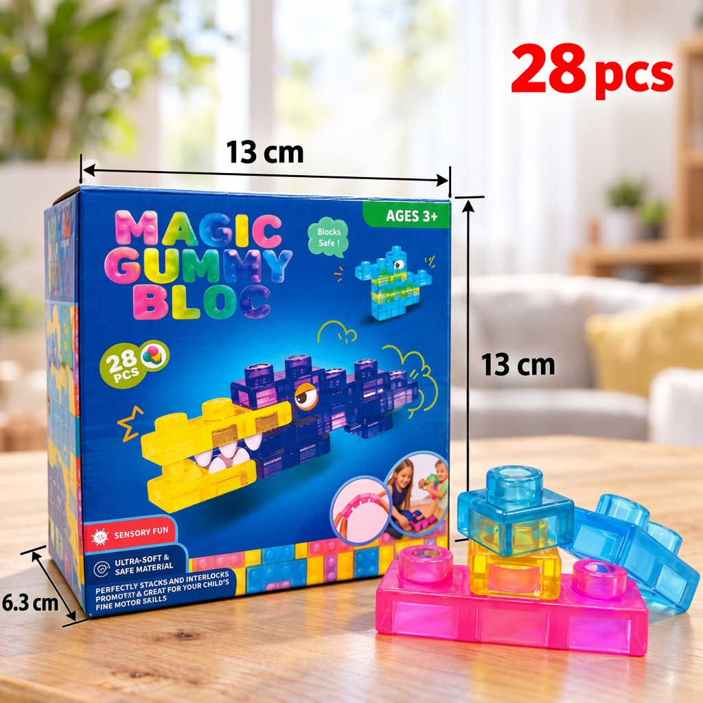 Sichere & weiche Squishy-Gelee-Bausteine für Kinder