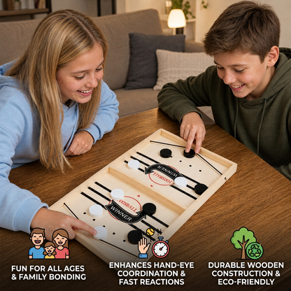 Schleuder Schach Brettspiel aus Holz