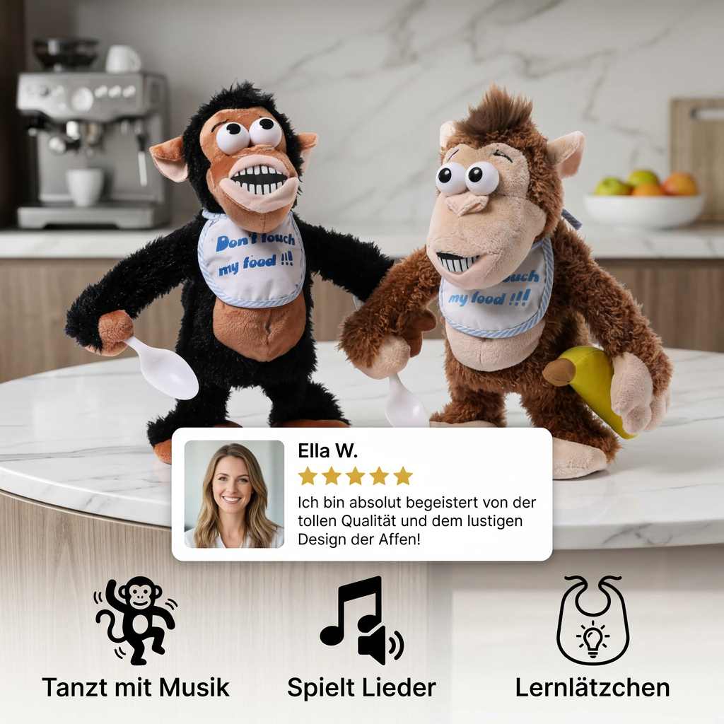 Tanzendes Bananen-Affen-Plüschtier