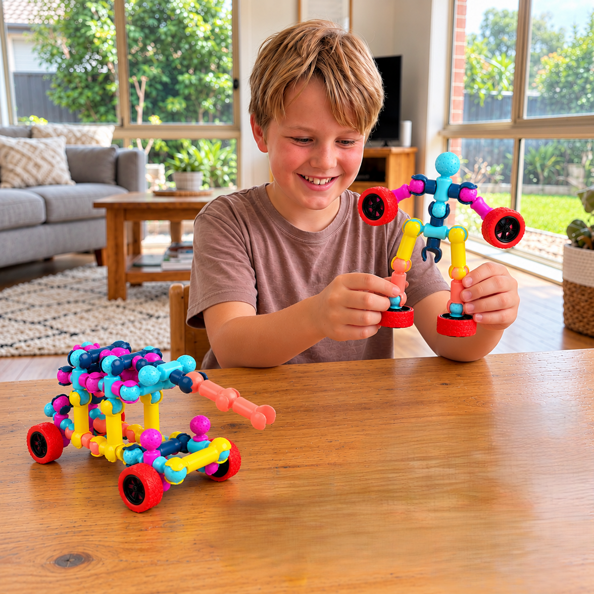 Pädagogisches DIY-Bauset mit beweglichen Gelenken