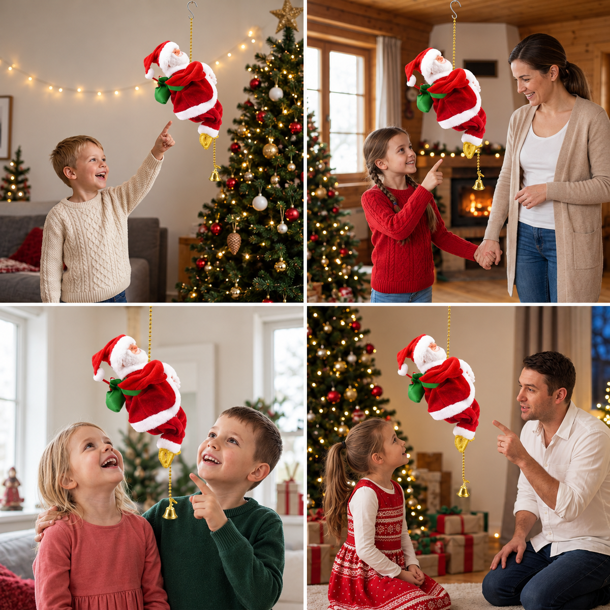 Kletternder Weihnachtsmann Spielzeug