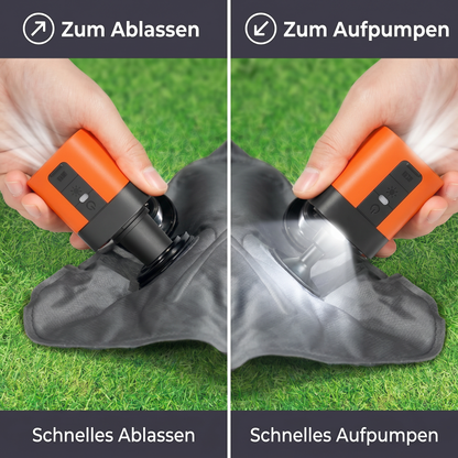 Tragbare Mini-Luftpumpe mit LED-Licht – schnelles Aufpumpen und Ablassen