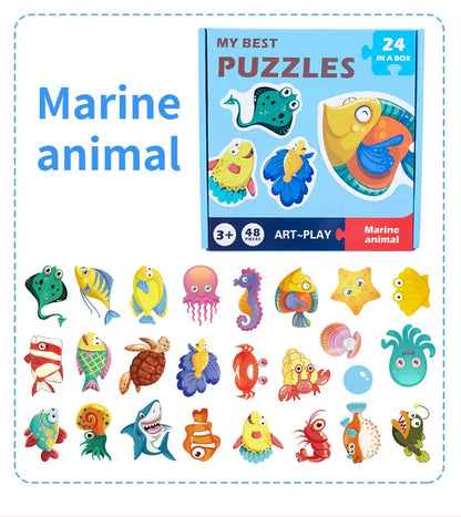 Schlaue Puzzle-Karten