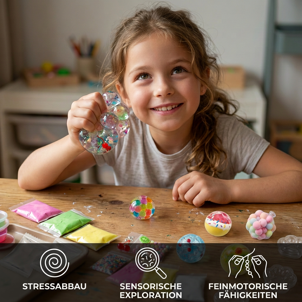 DIY-Anti-Stressball-Bastelset für Kinder – Eigene Squishy-Sensorikbälle herstellen