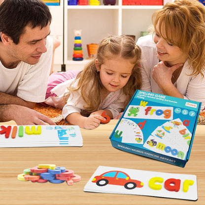 SpellMaster - Montessori Holzbuchstaben-Spiel