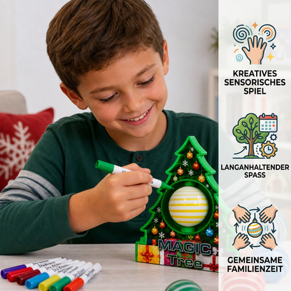 DIY-Weihnachts-Bastelset zum Bemalen drehbarer Anhänger