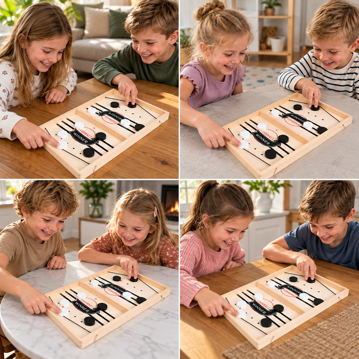 Schleuder Schach Brettspiel aus Holz