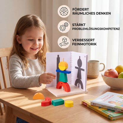 Holz 3D-Schatten-Matching- & Raumdenken-Puzzle für Kinder