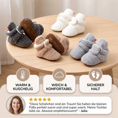 Warme & gemütliche Sherpa-Baby-Booties für den Winter
