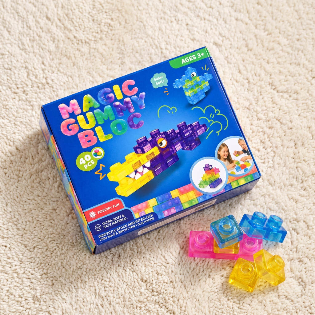 Sichere & weiche Squishy-Gelee-Bausteine für Kinder