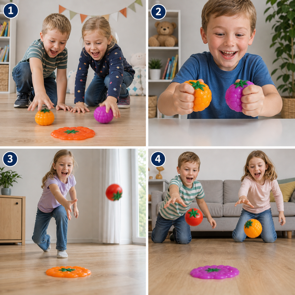 Lebensmittel-Quetschspielzeug zur Stresslinderung