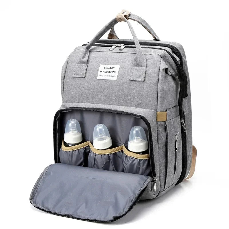 2in1 Rucksack mit integriertem Baby Bett