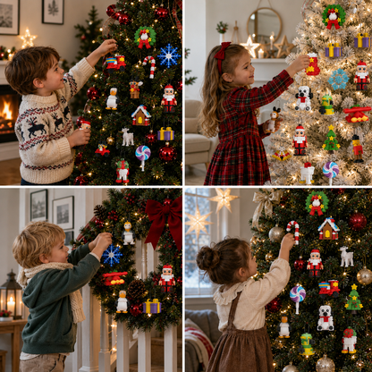 Weihnachtsschmuck-Baustein-Adventskalender