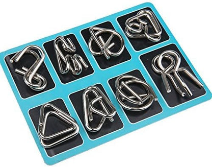 Metall Gehirn Teaser Ring Set