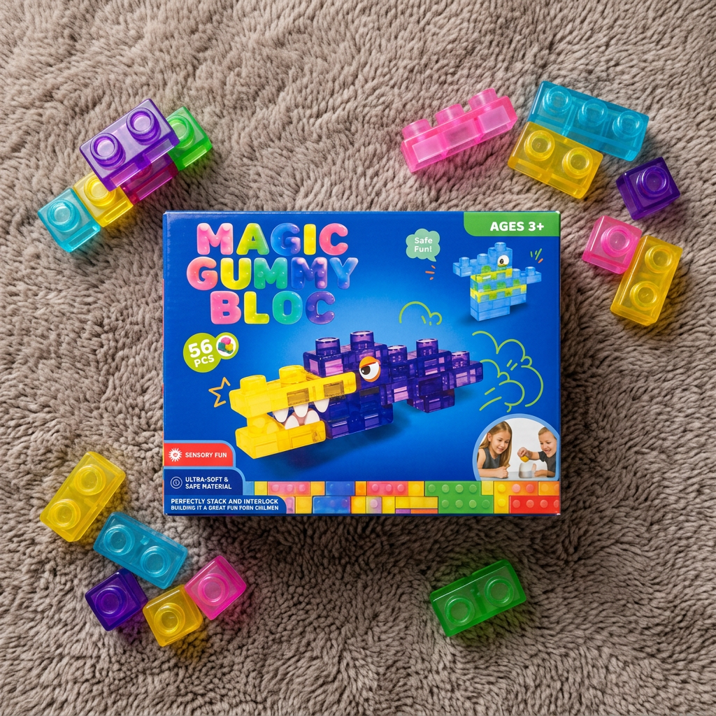 Sichere & weiche Squishy-Gelee-Bausteine für Kinder