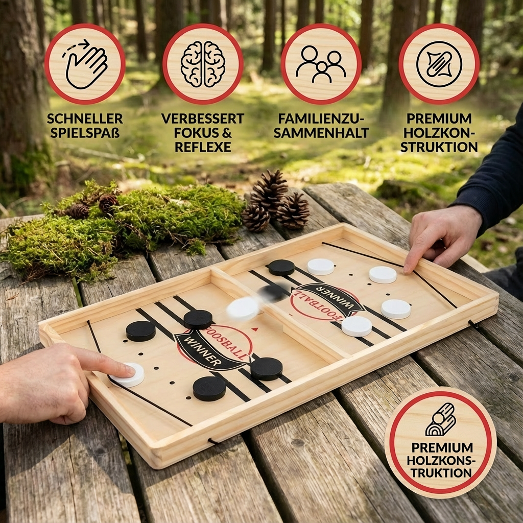 Schleuder Schach Brettspiel aus Holz