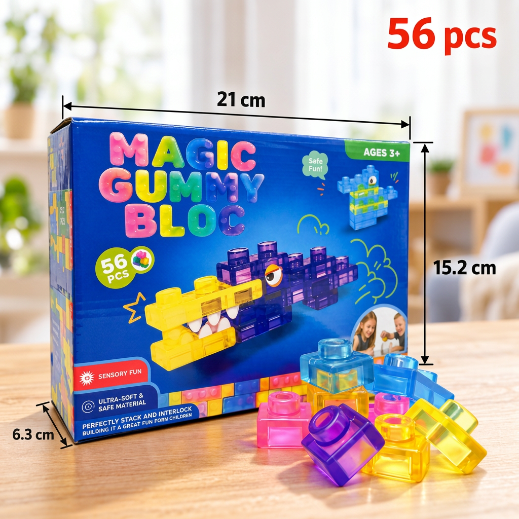 Sichere & weiche Squishy-Gelee-Bausteine für Kinder