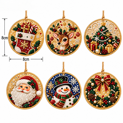 DIY-Weihnachts-Holzanhänger-Diamond-Painting-Set