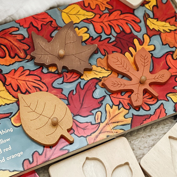Montessori Blätter Puzzle aus Holz