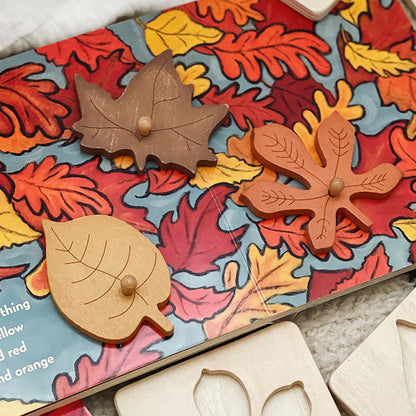 Montessori Blätter Puzzle aus Holz