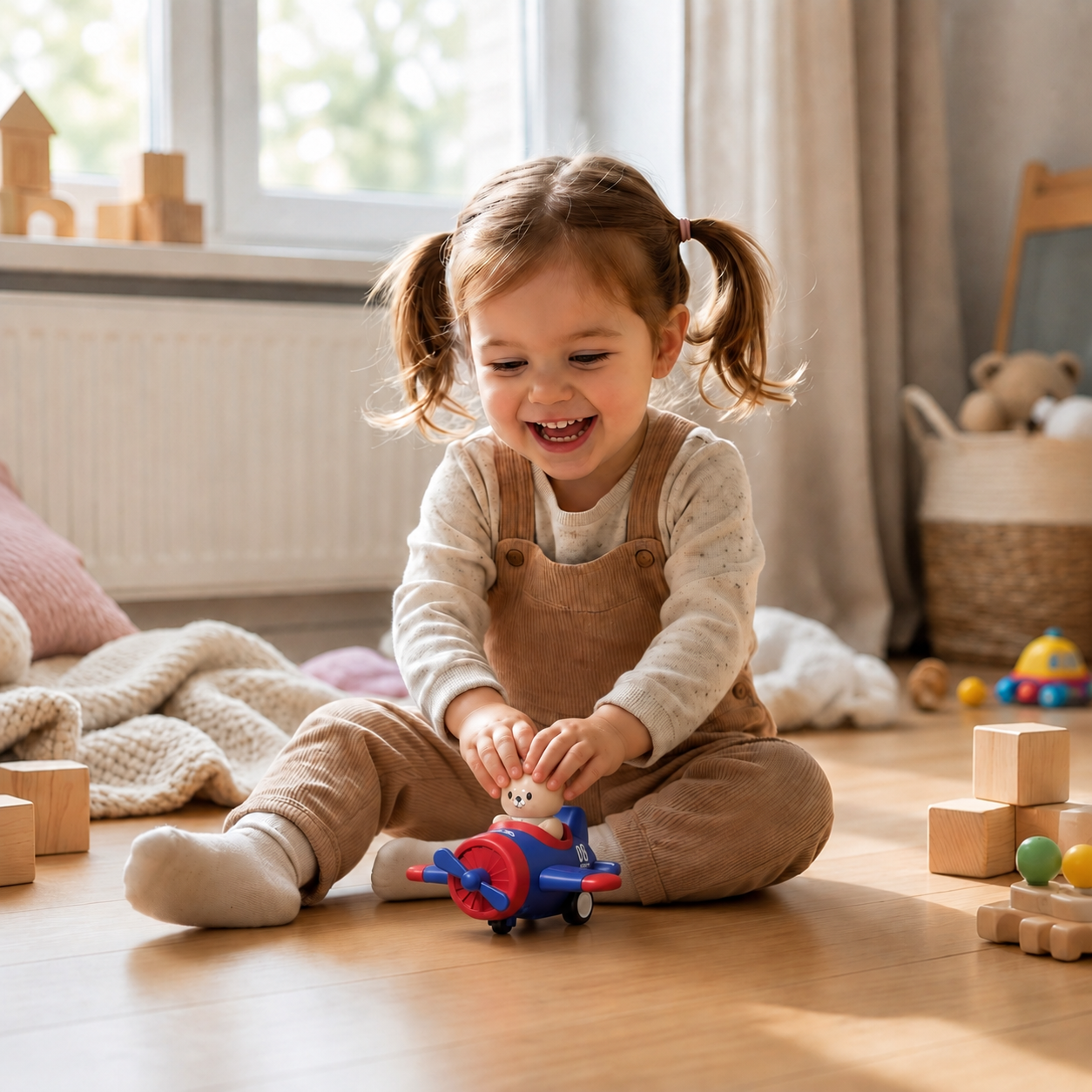 Press-&-Go Tierflugzeug- & LKW-Spielzeug für Kinder