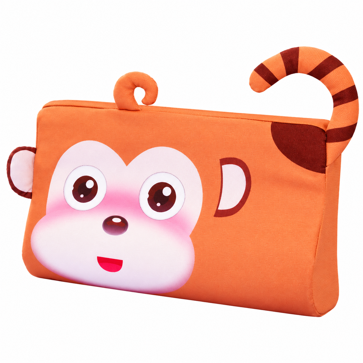 Beruhigendes ergonomisches Kinderkissen mit Tiermotiv-Kissenbezug