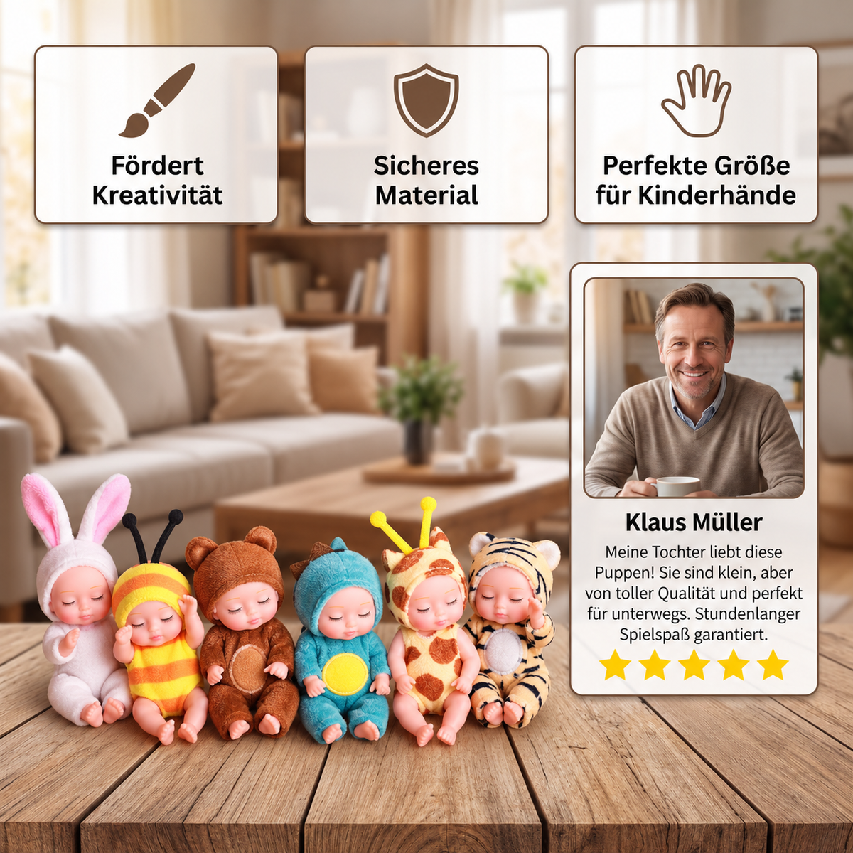 Mini-Feenprinzessinnen-Puppen-Anziehset