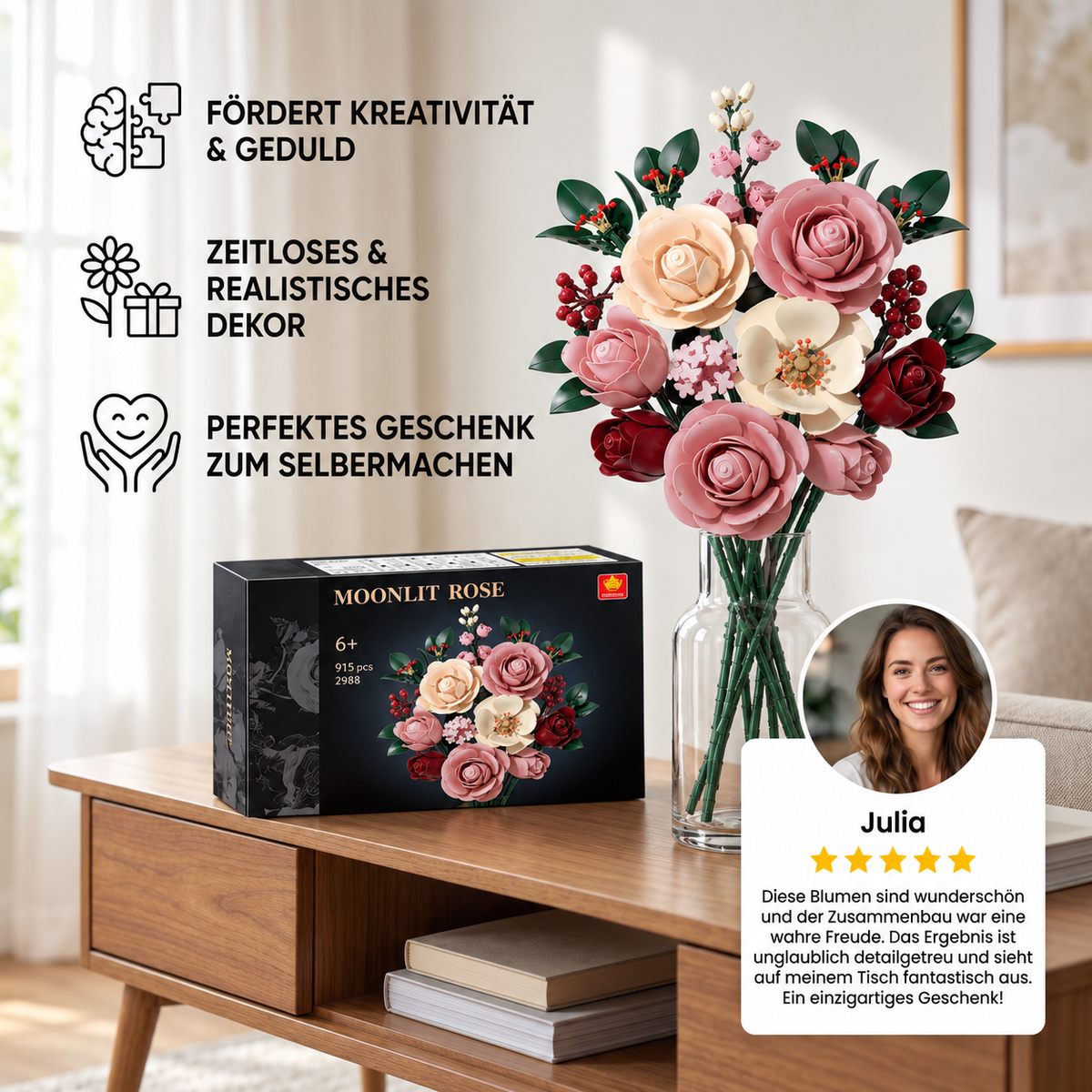 Blumenstrauß-Bausteinset
