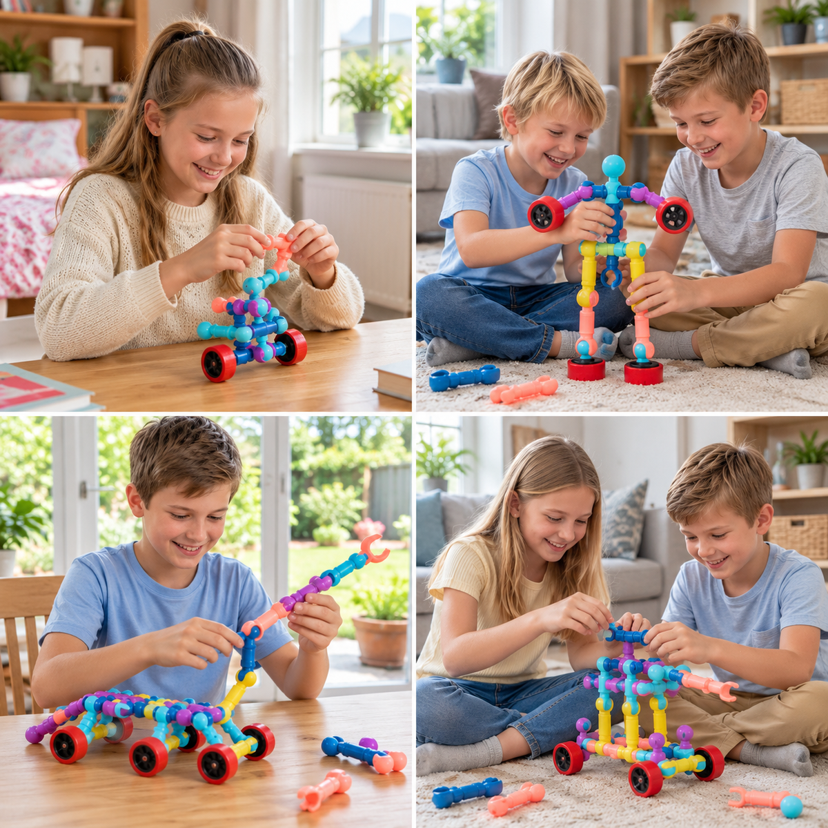 Pädagogisches DIY-Bauset mit beweglichen Gelenken
