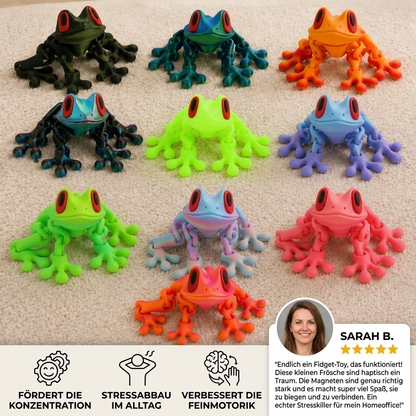 3D-gedruckte magnetische flexible Frosch-Fidget-Spielzeug