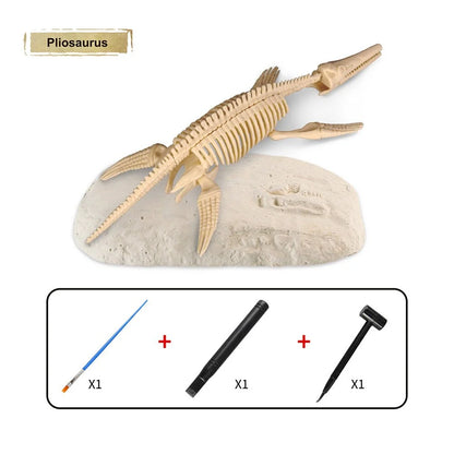 Grabe das Fossil aus - Grabungsset