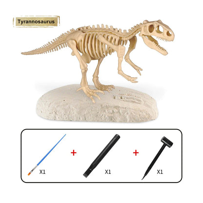 Grabe das Fossil aus - Grabungsset
