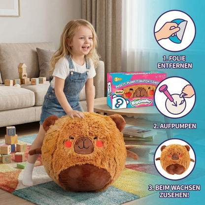 Aufblasbares Hüpf-Tier aus Plüsch – Kinder Springtier zum Spielen