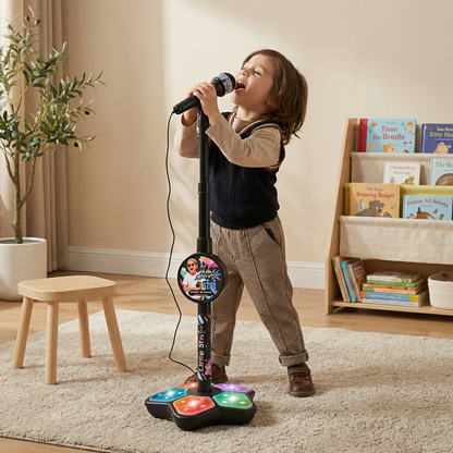 Karaoke-Set für Kinder mit Mikrofon & Ständer – Musikalisches Lernspiel