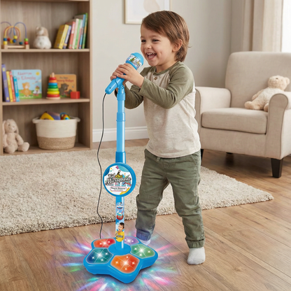 Karaoke-Set für Kinder mit Mikrofon & Ständer – Musikalisches Lernspiel