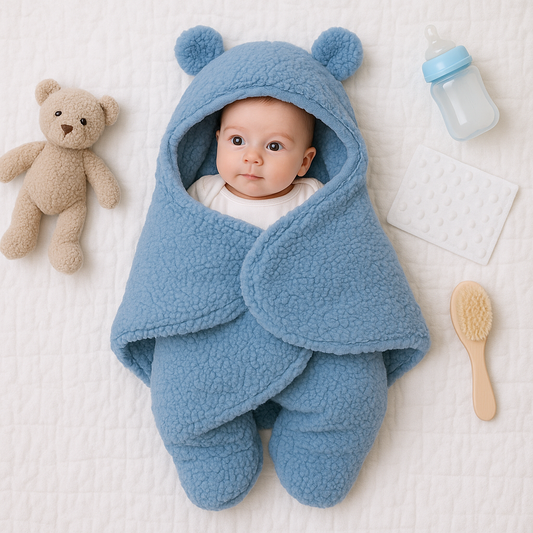 Baby Decke und Schlafanzug im Bärendesign